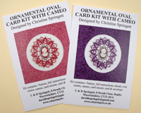 Ornamental Oval Card Kit with Cameo