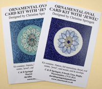 Ornamental Oval Card Kit with ‘Jewel’