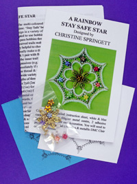 Rainbow Stay Safe Star Kit (with flower beads)