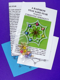 Rainbow Stay Safe Star Kit (with heart beads)